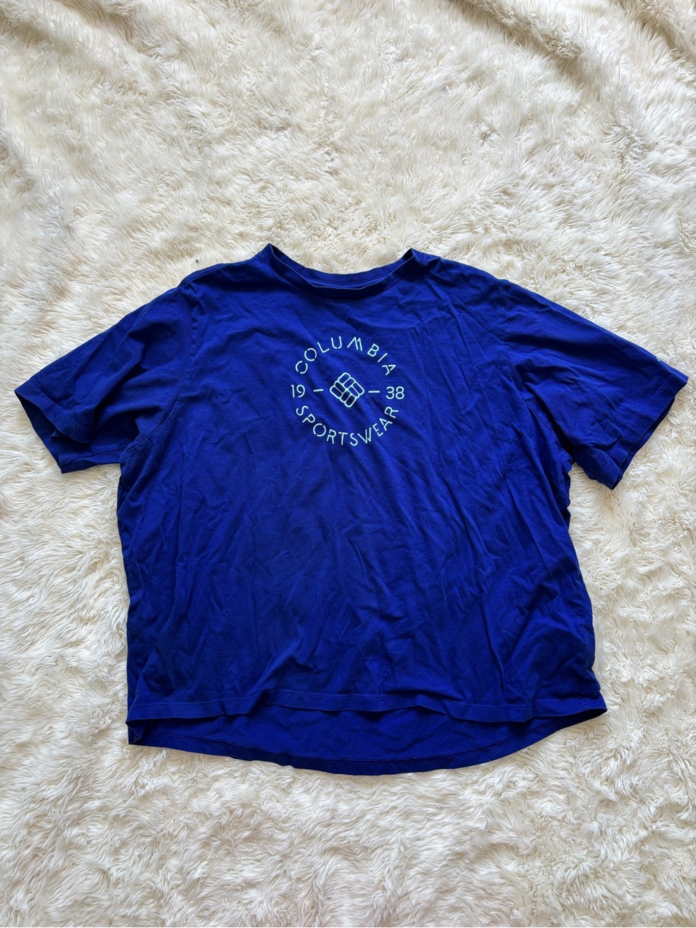 Columbia Royal Blue Graphic Logo T-Shirt